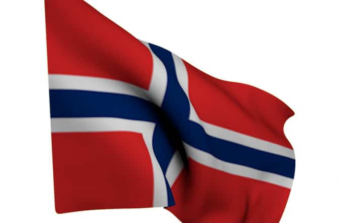 Herencia de un ciudadano noruego. Bandera de Noruega