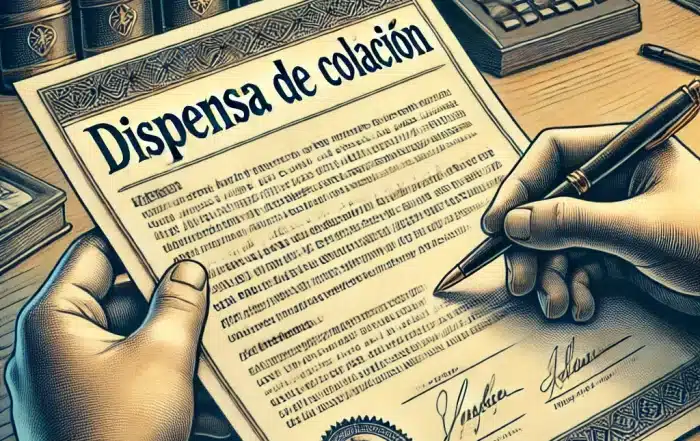 La dispensa de colación. Un instrumento de ajuste en la distribución hereditaria. Escrito figurado.