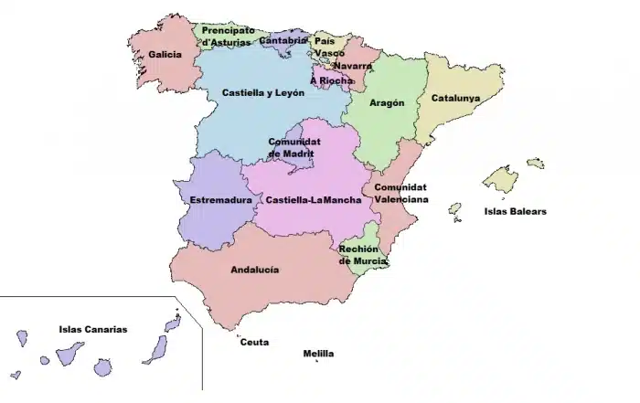 ITP y AJD. Un Impuesto Complejo y Polémico en el Corazón de las Políticas Autonómicas. Mapa de las Comunidades Autónomas en España.