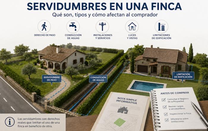 Servidumbres en una finca: qué debe conocer el comprador antes de adquirir un inmueble