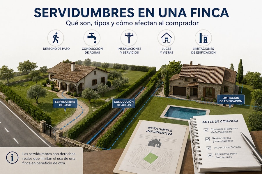 Servidumbres en una finca: qué debe conocer el comprador antes de adquirir un inmueble
