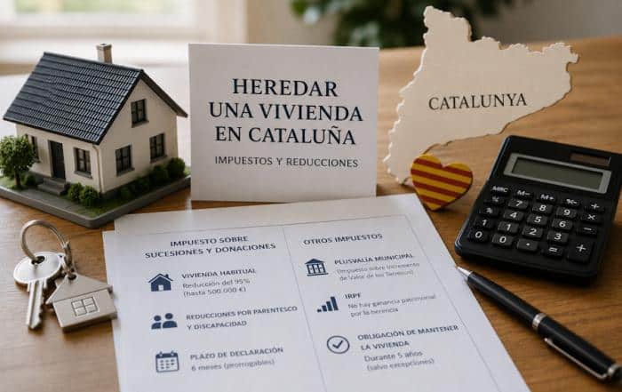 Heredar una vivienda en Cataluña: impuestos, reducciones y aspectos que deben tenerse en cuenta