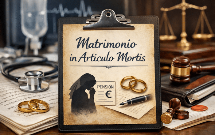 Matrimonio en peligro de muerte o también conocido como "in articulo mortis"