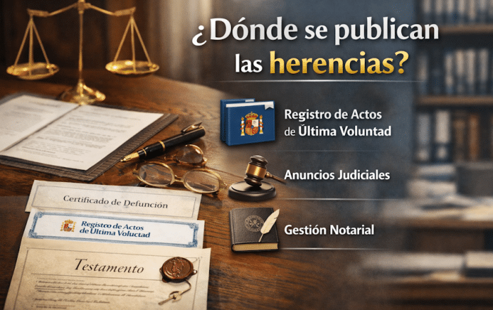 Descubre dónde se publican las herencias