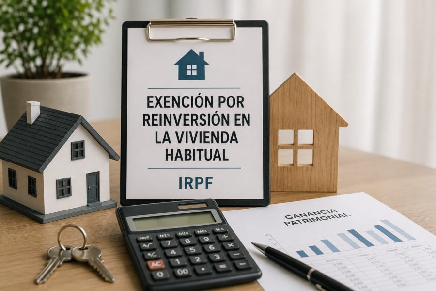 Exención por reinversión en la vivienda habitual: requisitos para reducir la tributación en el IRPF