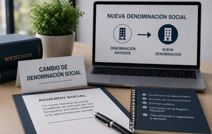 Cambio de denominación social: cómo modificar el nombre de una sociedad