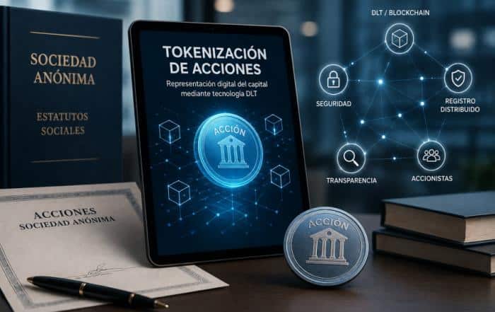 Tokenización de acciones: cómo representar digitalmente el capital de una sociedad anónima
