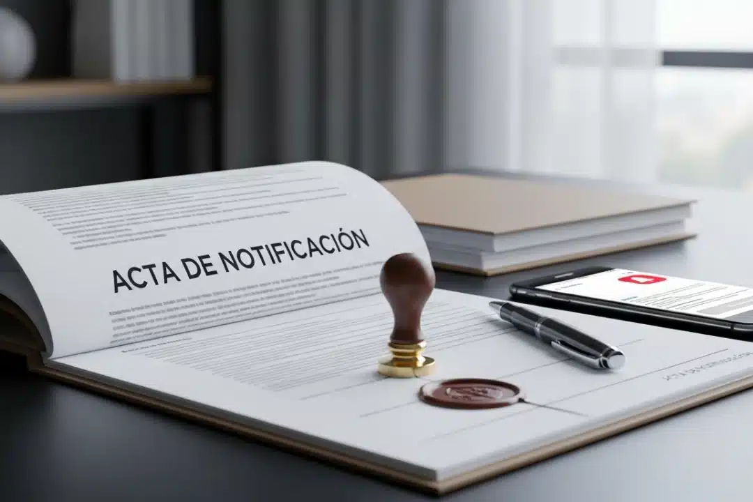 Acta de Notificación