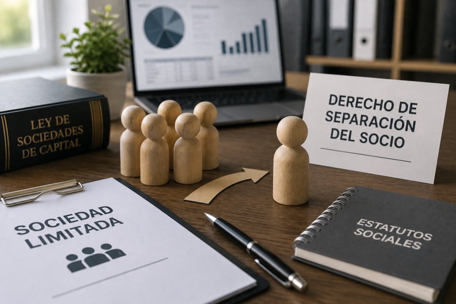 Derecho de separación del socio: cuándo puede ejercerse y qué efectos produce en una sociedad limitada