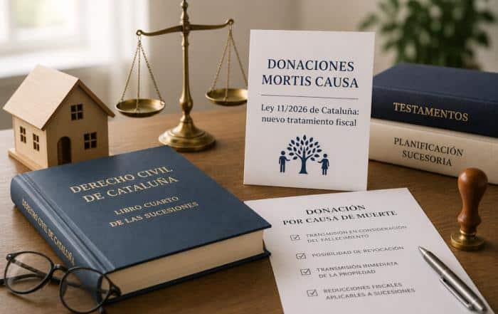 Donaciones mortis causa en Cataluña: nuevo tratamiento fiscal tras la Ley 11/2026