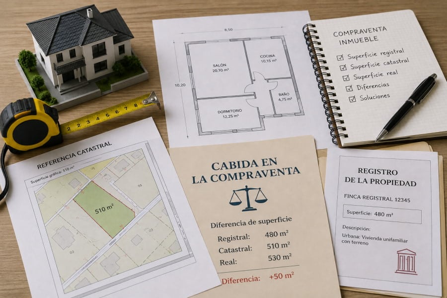 Cabida en la compraventa: qué ocurre cuando los metros de un inmueble no coinciden