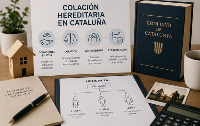 Colación hereditaria en Cataluña: qué ocurre con las donaciones realizadas en vida