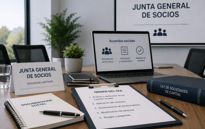 Junta general en la sociedad limitada: funcionamiento, convocatoria y adopción de acuerdos