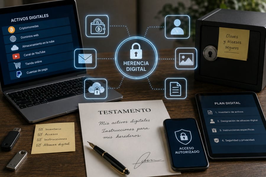 Herencia de activos digitales: cómo proteger y transmitir el patrimonio digital