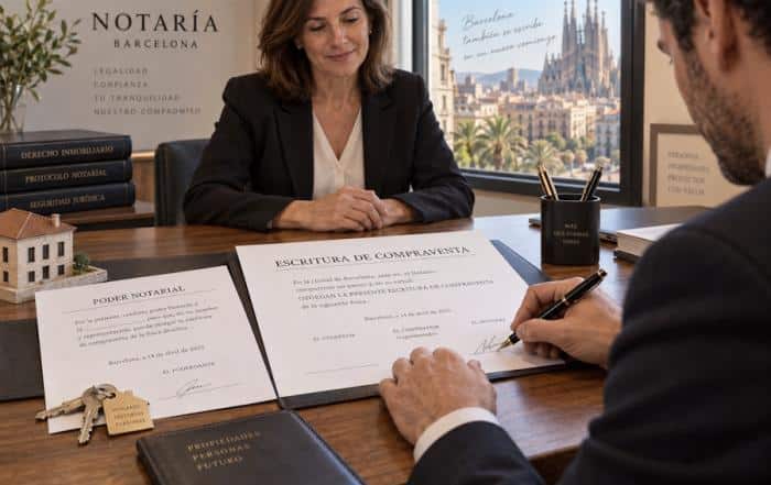 Escritura de compraventa con poder notarial: cómo comprar o vender mediante representante