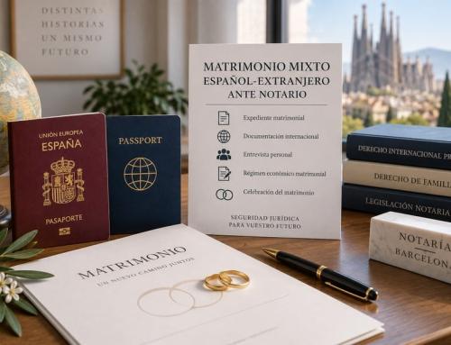Matrimonio mixto español-extranjero ante notario: requisitos, documentación y régimen económico