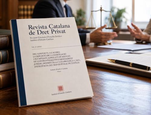 Antoni Bosch publica un estudio sobre conciliación en la Revista Catalana de Dret Privat